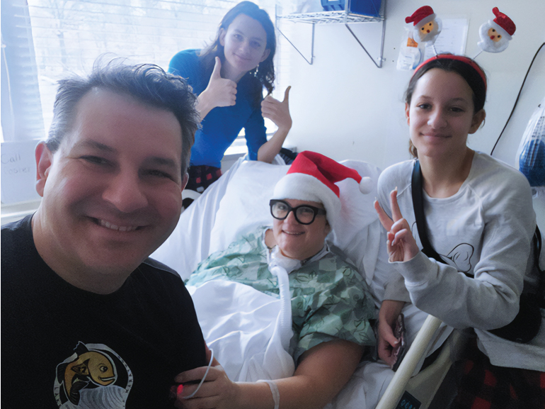 Gwendolyn with her family.